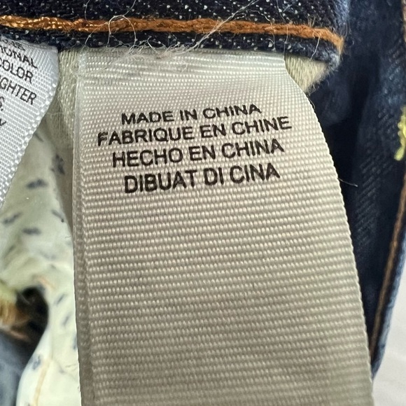 Lucky Brand Jeans Mens 40x32 361 Vintage Straight Dark Blue Wash Demim Cotton - Picture 10 of 11